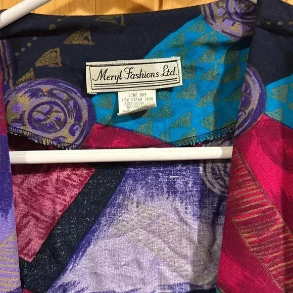 Vintage Meryl Fashions LTD open front Blazer - Picture 2 of 6